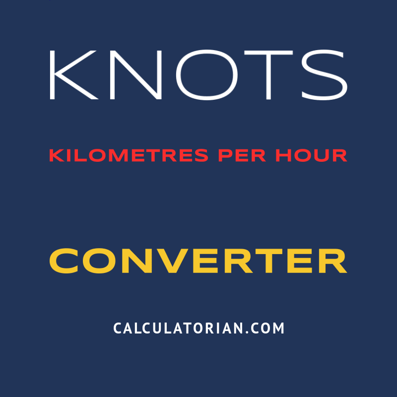 To km knot Convert knots